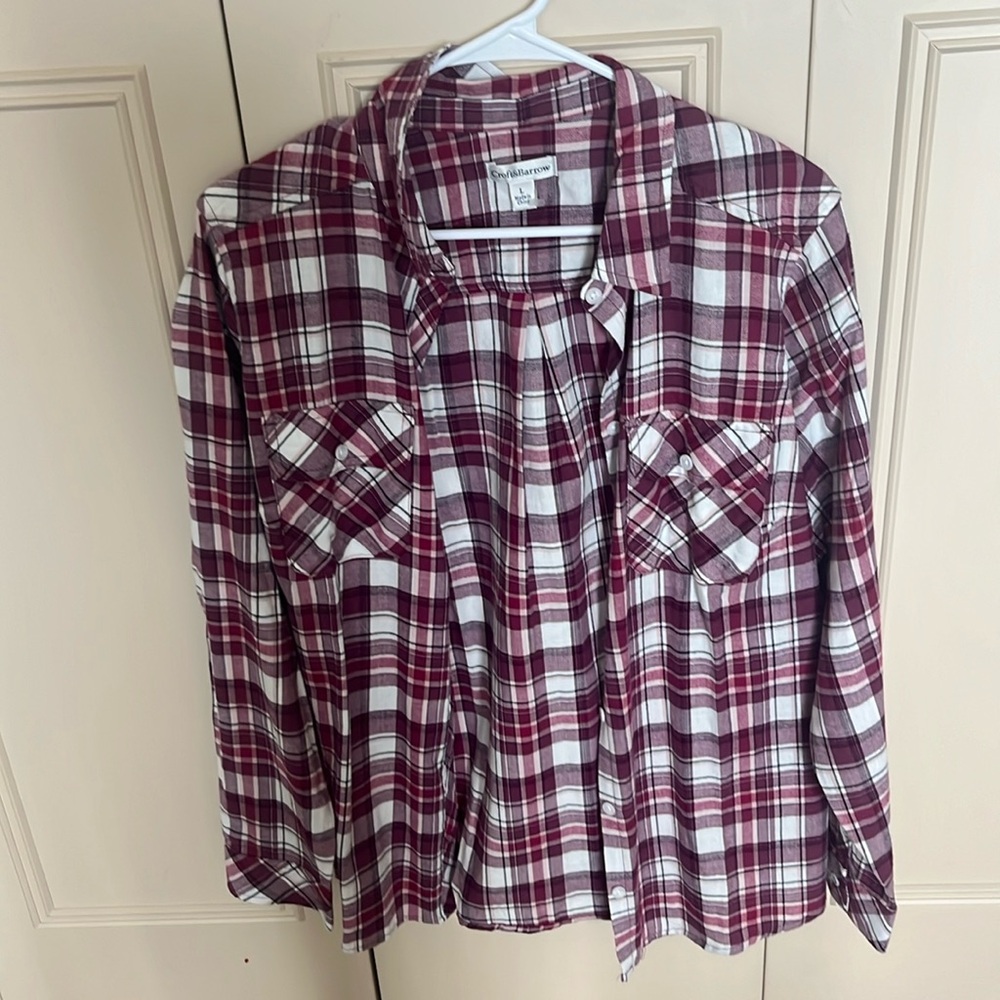 Croft and barrow long flannel shirt